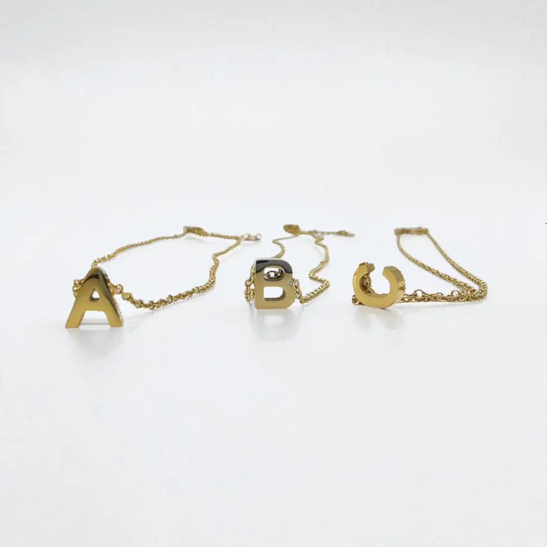Colgante de letras Alphabet (Dorado)
