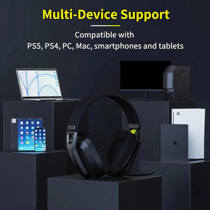 Wireless Gaming Headset With Mic – 2.4GHz & Bluetooth