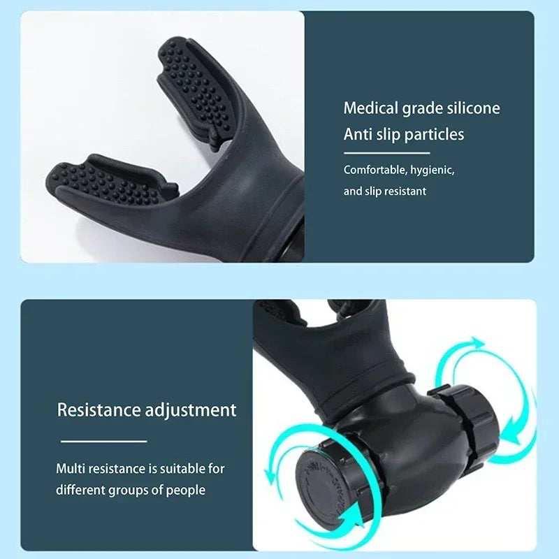 Physical therapy rehabilitation exercises, sports exercise equipment for the heart and lungs, portable respiratory trainer