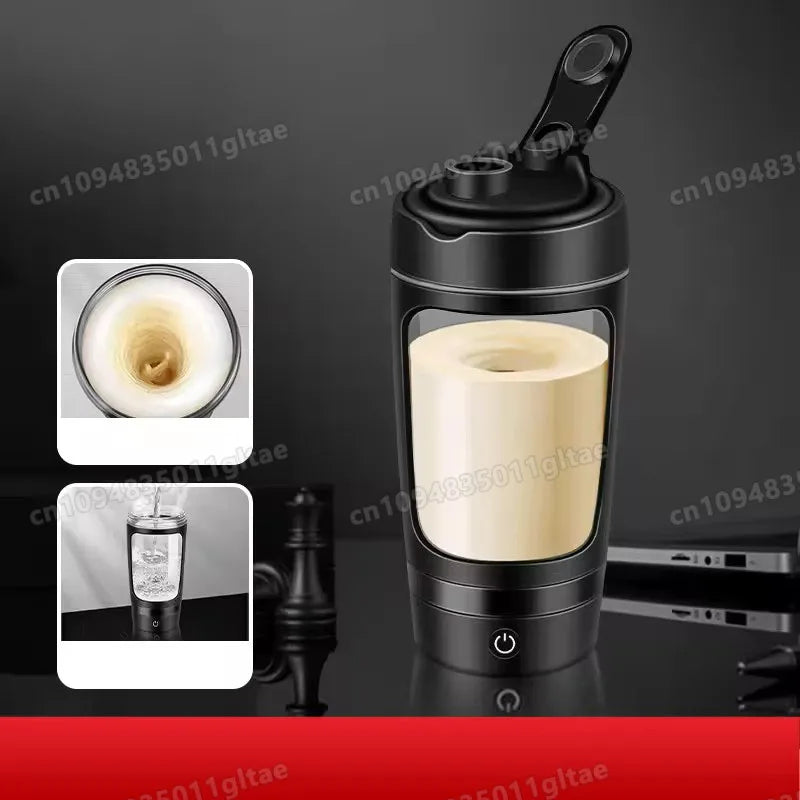 New 650ml USB Electric Portable Whey Protein Shaker bottle Fully Automatic Stirring Cup Rechargeable Gym BA Free Cocktail Blend