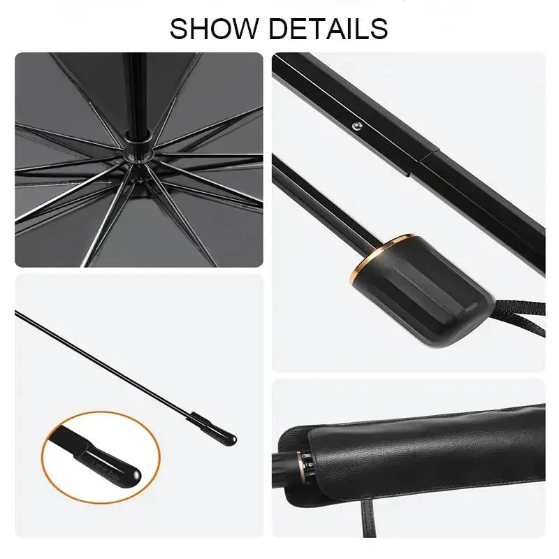 Car Sunshade Umbrella Windshield Folding Front Parasol Umbrella Type Sun Shade for Car Window Summer Sun Protection Accessories