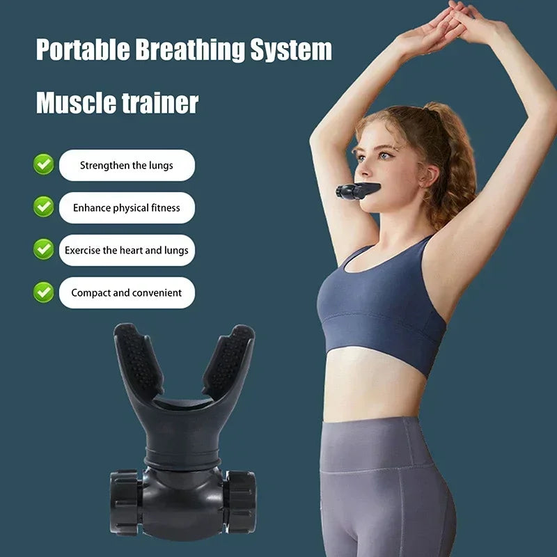 Physical therapy rehabilitation exercises, sports exercise equipment for the heart and lungs, portable respiratory trainer