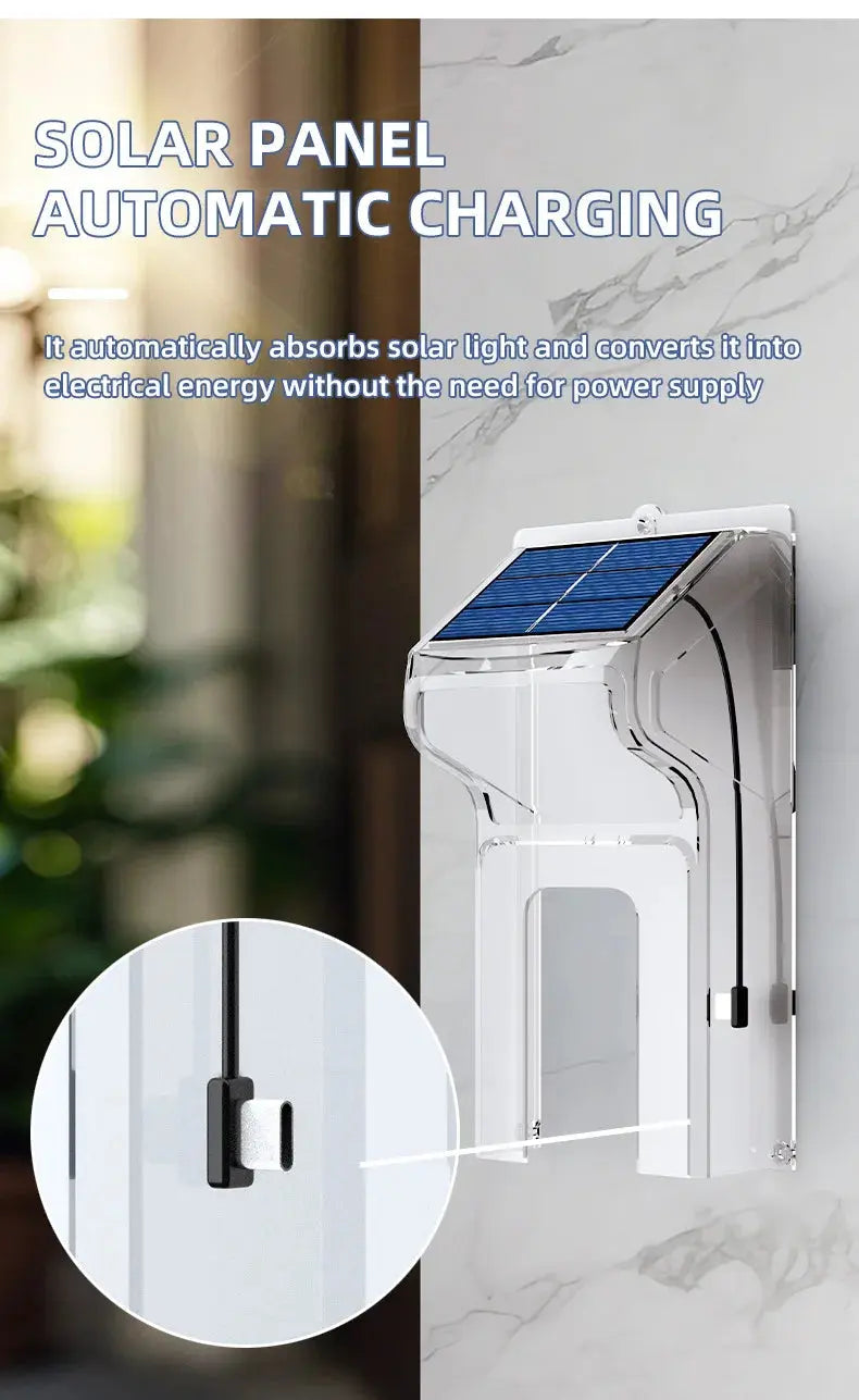 Wireless Video Doorbell with Solar Rain Cover Waterproof WiFi Doorbell Camera Color Intercom Video Doorbell Smart Home Security