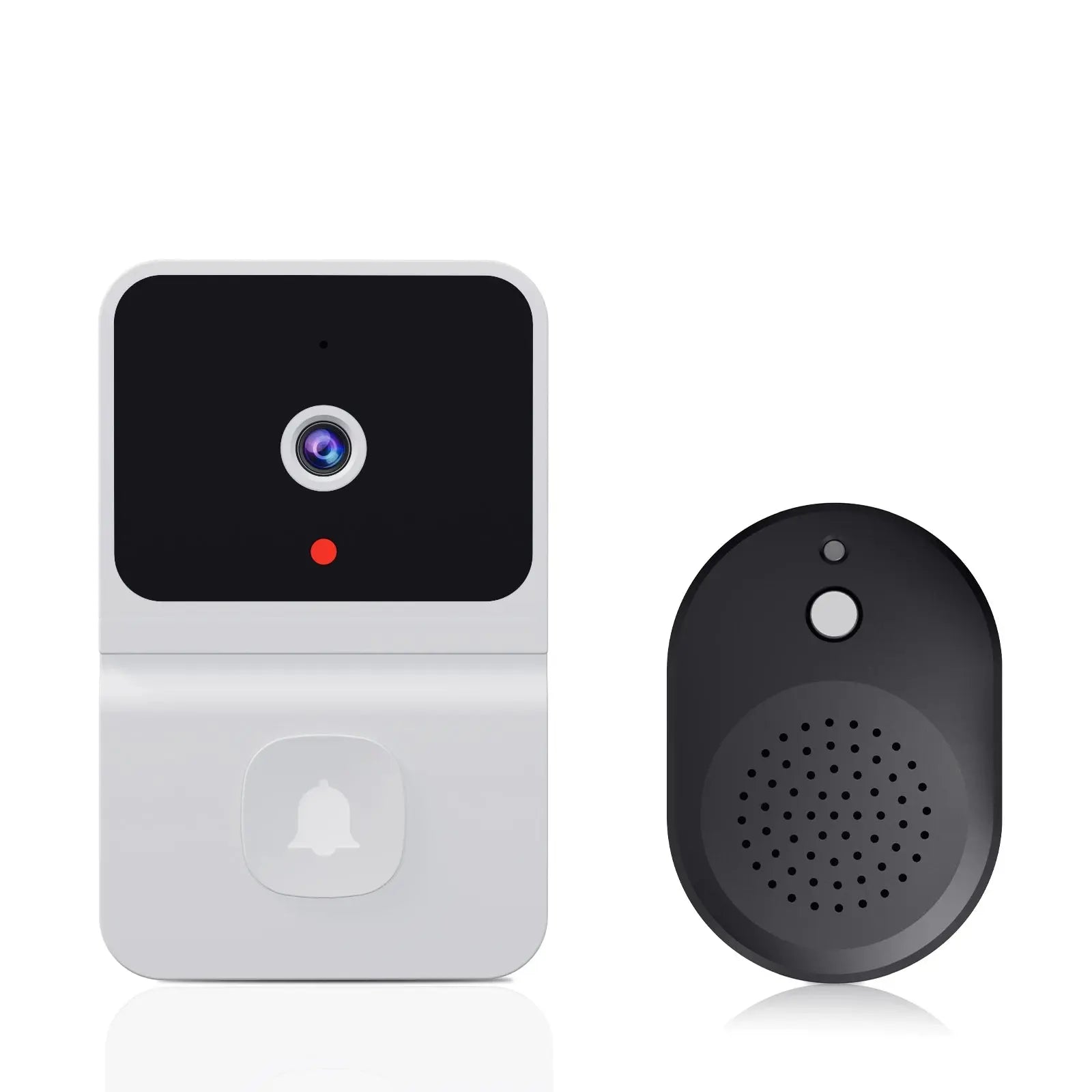 Wireless WiFi Doorbell with Outdoor HD Security Camera, Night Vision Video Intercom, Voice Changer for Home Monitoring Door Phone