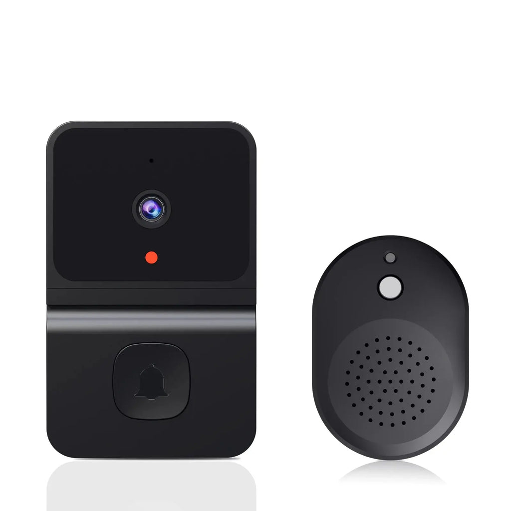 Wireless WiFi Doorbell with Outdoor HD Security Camera, Night Vision Video Intercom, Voice Changer for Home Monitoring Door Phone