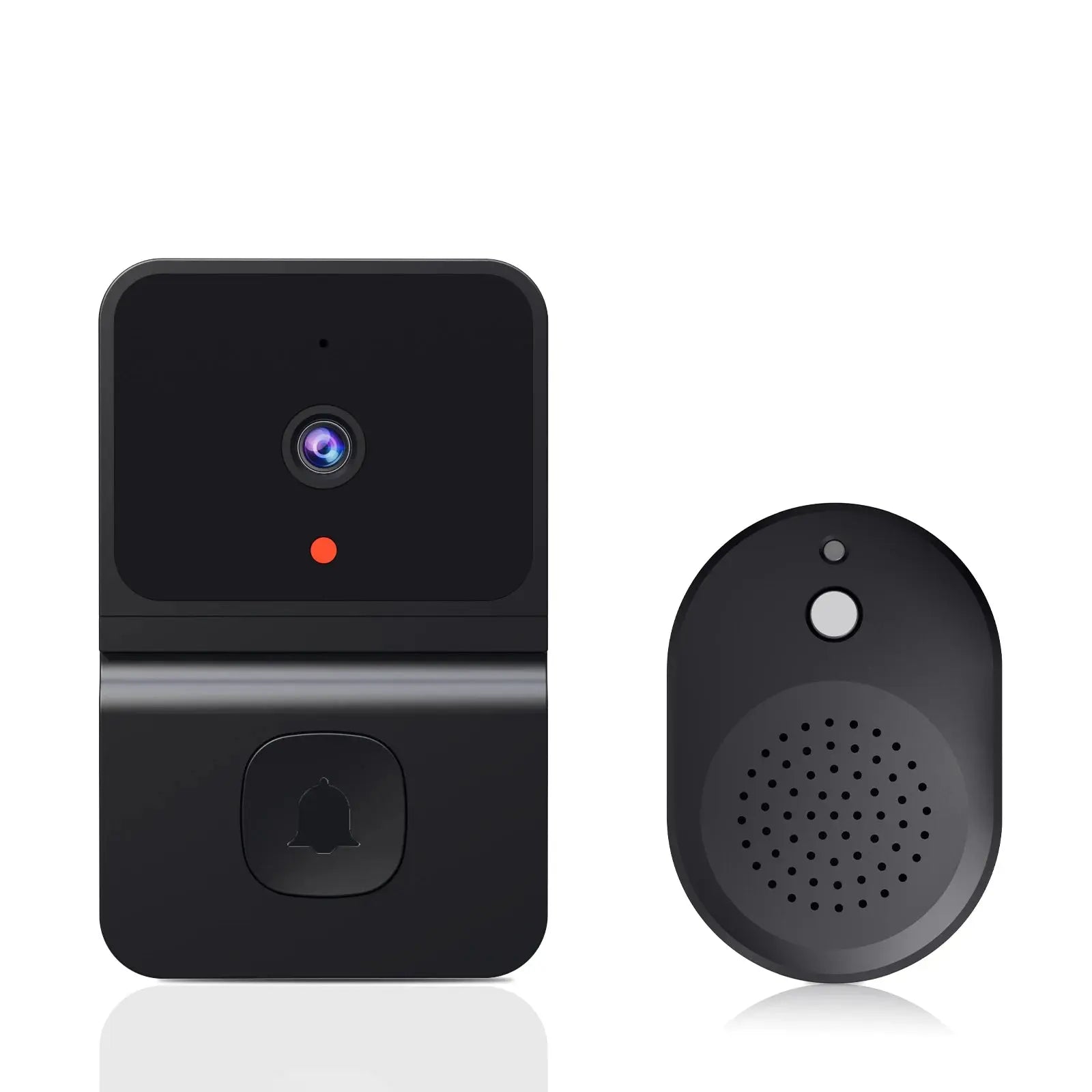 Wireless WiFi Doorbell with Outdoor HD Security Camera, Night Vision Video Intercom, Voice Changer for Home Monitoring Door Phone