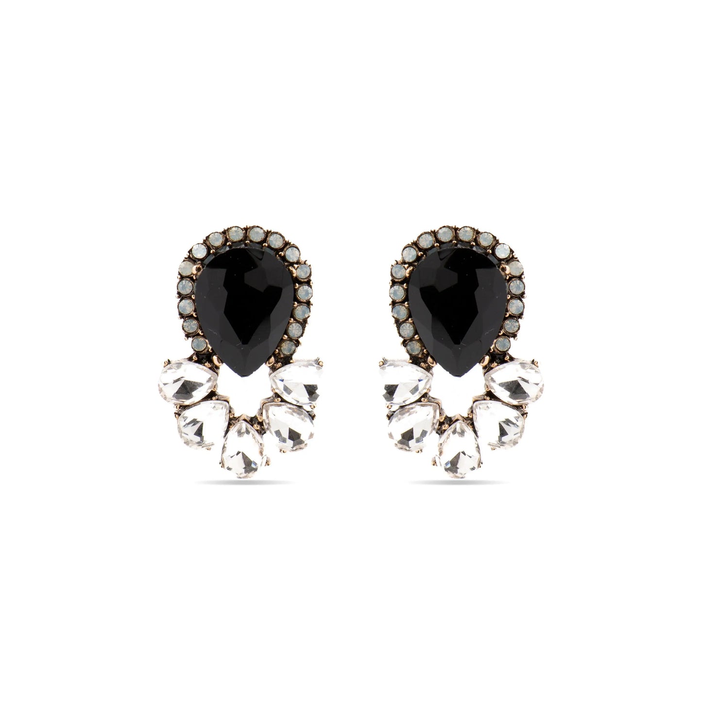 Pendientes con Cristal Multicolor acabado oro 18k - Likore