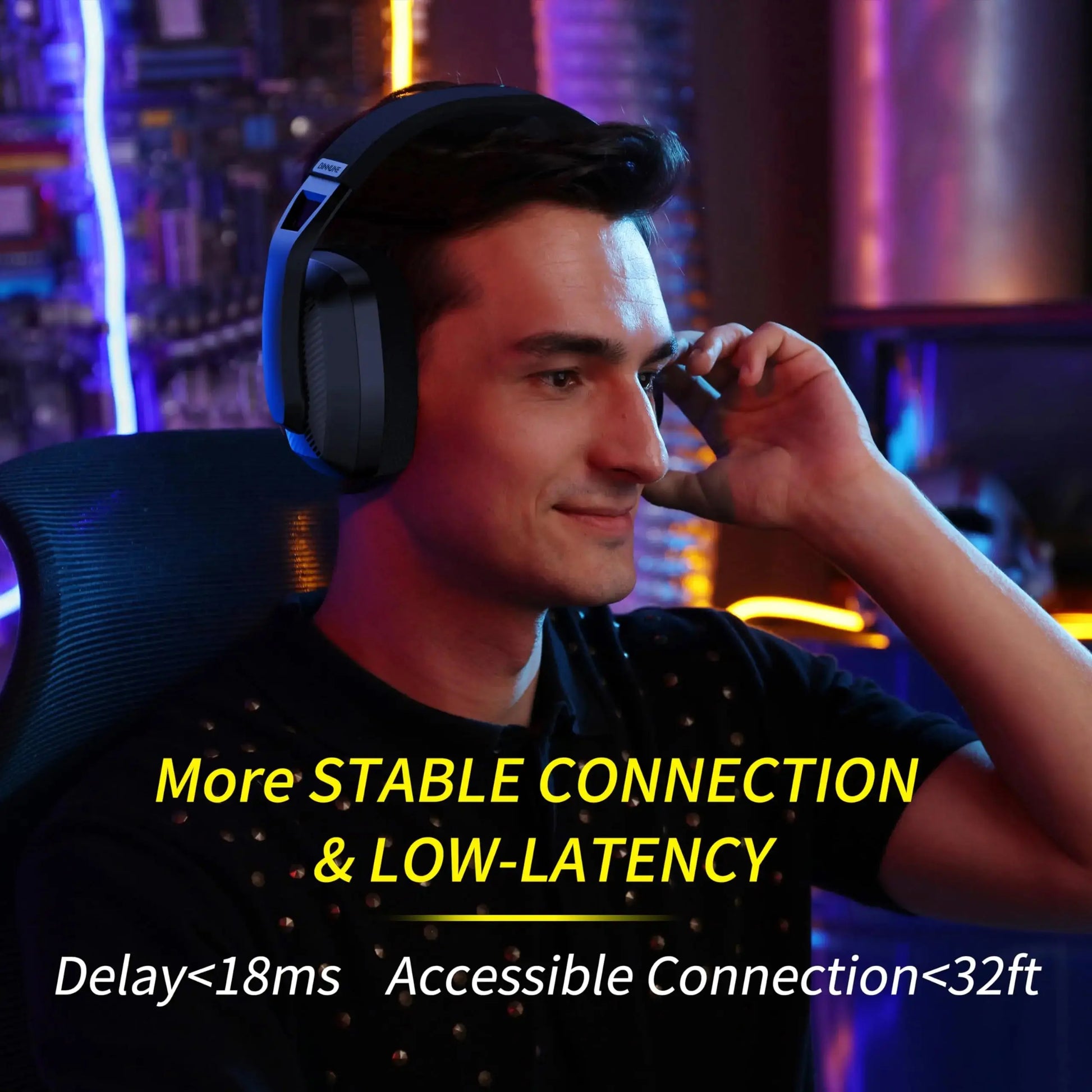 Wireless Gaming Headset With Mic – 2.4GHz & Bluetooth