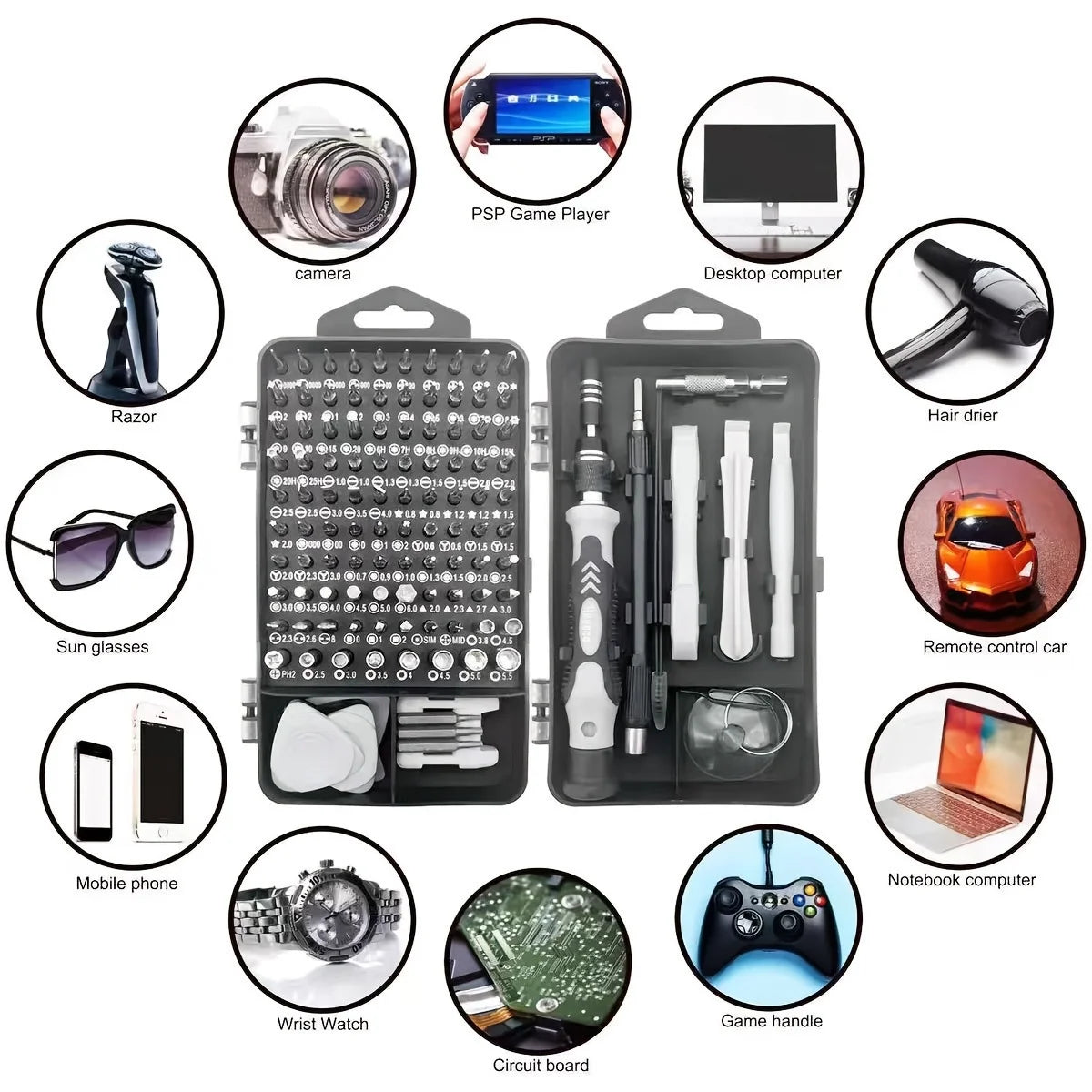 115-in-1 Screwdriver Set, Multi-functional Precision Screwdriver Kit for Mobile Phone and Computer Disassembly & Repair